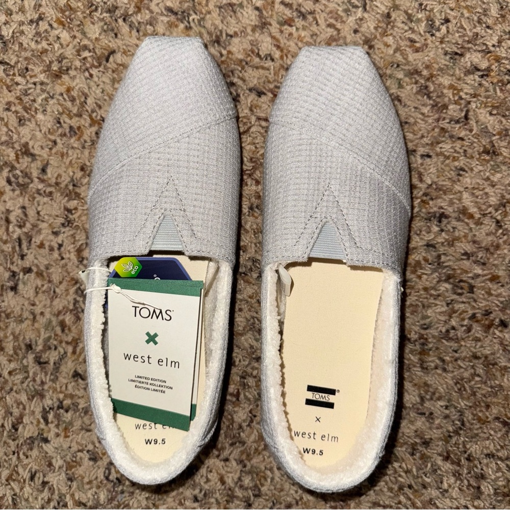 TOMS x West Elm Gray Slip-On Shoes